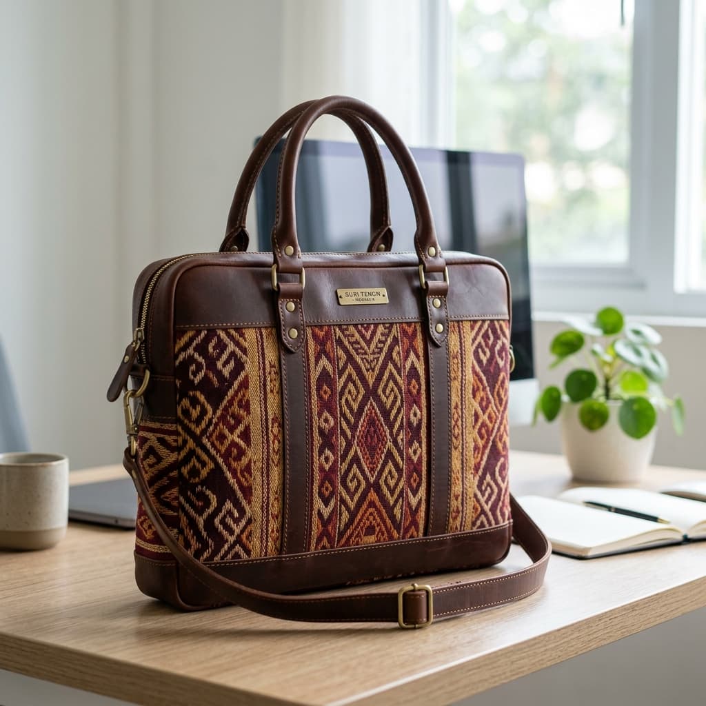 Tas Laptop Tenun Etnik Semarang